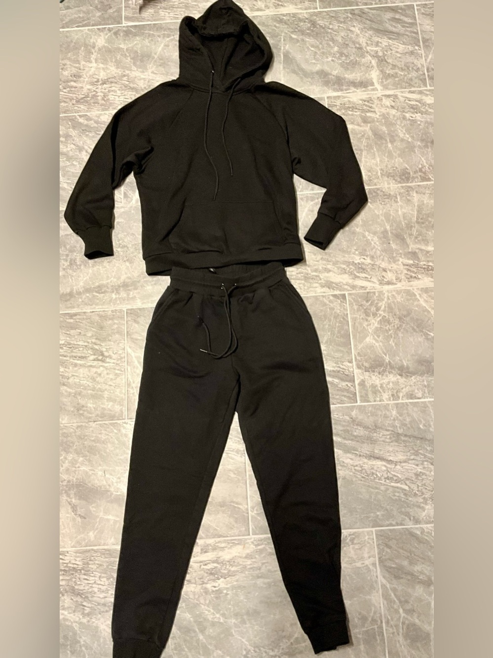 Women's Black Jogger Track Pants - Classic Drawstring Fit